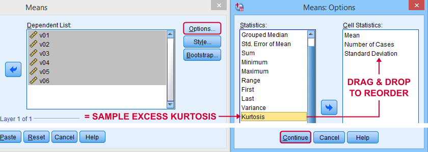 Find Kurtosis In SPSS