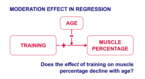 Diagram Illustration a Moderation Effect in Regression