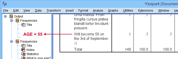 SPSS Adjust Single Data Value