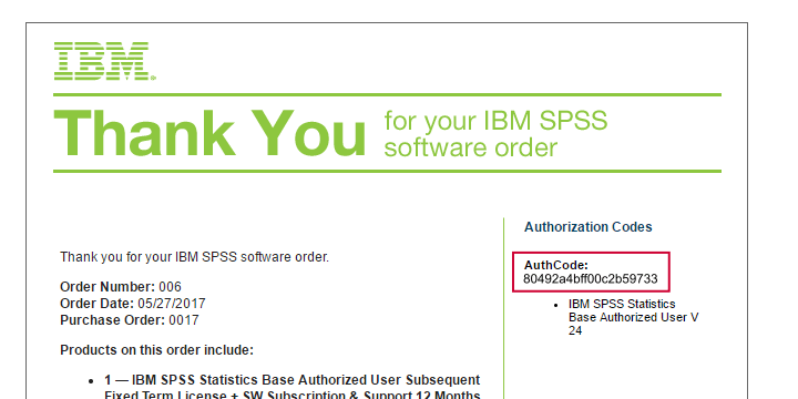 your spss code