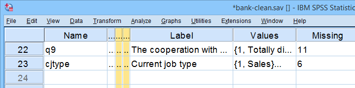 SPSS Clone Variables Tool Result