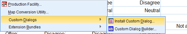 Install SPSS Custom Dialog