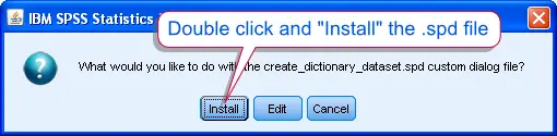 SPSS Custom Dialog