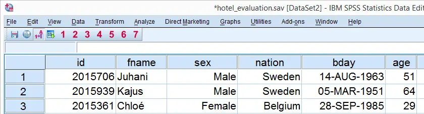 SPSS Data Preparation - Practice File