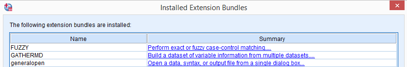 fuzzy extension spss 23 install