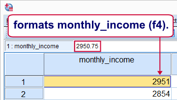 Spss Formats Set Decimals Dollar Percent Signs And More