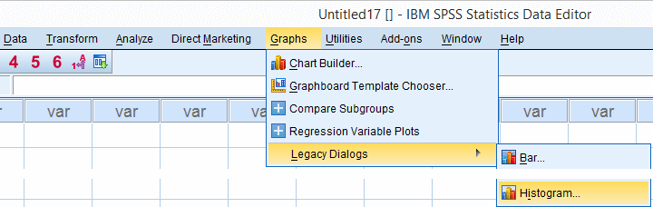 spss 25 histogram