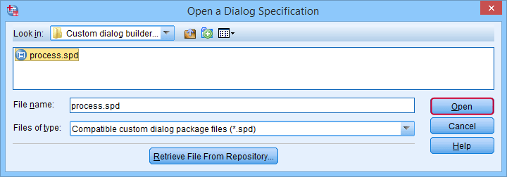 SPSS Install Custom Dialog Compatibility