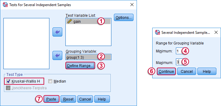 SPSS Kruskal-Wallis Test - Menu 2