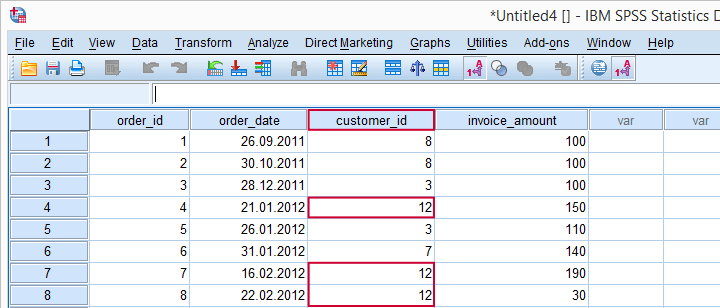 SPSS Long Data Format