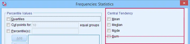 SPSS Measures Of Central Tendency