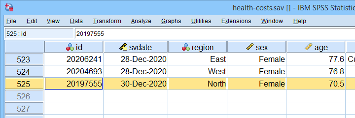 SPSS Multiple Linear Regression Check Sample Size