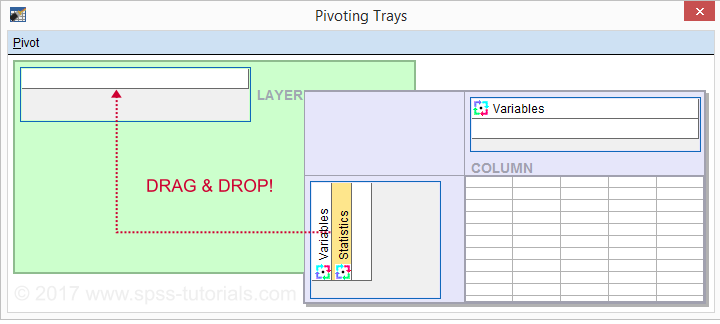 SPSS Pivoting Trays