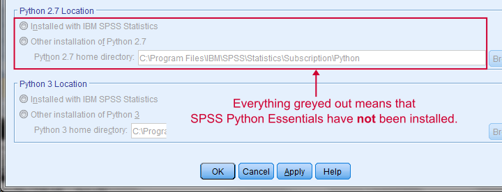 python for spss 25