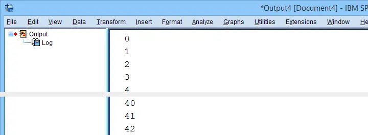 SPSS Python Variable Indices In Output