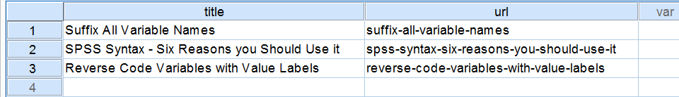 SPSS Replace Function