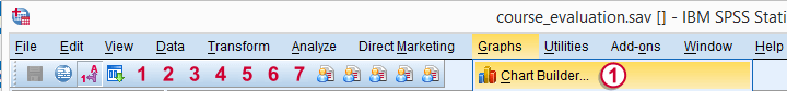 SPSS Stacked Bar Chart - Menu