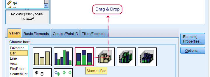 SPSS Stacked Bar Chart - Select Basic Chart