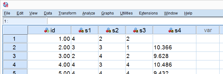 SPSS String To Numeric Data View