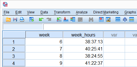 SPSS Time Variable in Aggregate