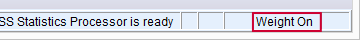 SPSS Weight On