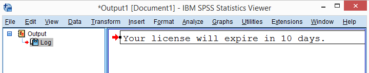 Spss How To Fix Your License Will Expire In Days